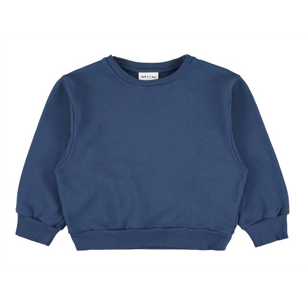 NEW MORLEY kid's snoopy wide sweater in deep sea